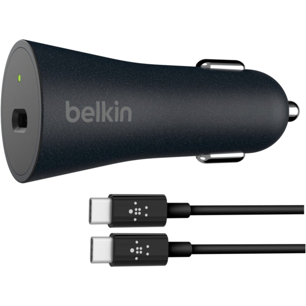 Belkin-USB-C-auto-nabijecka-Quick-Charge-4-USB-PD-27W-cerna
