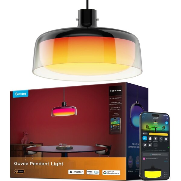 Govee-Pendant-Light-RGBICWW-zavesna-lampa-Matter