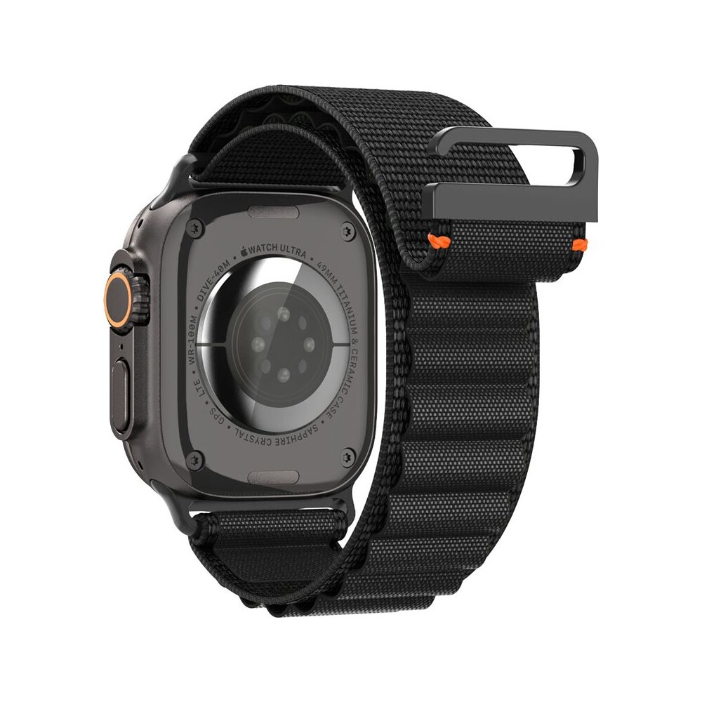 Spigen-Fabric-Band-hook-reminek-Apple-Watch-49-46-45-44mm-cerny