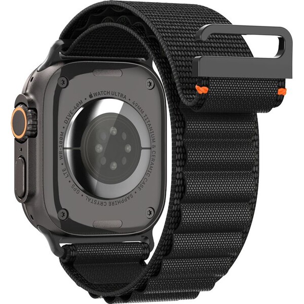 Spigen-Fabric-Band-hook-reminek-Apple-Watch-49-46-45-44mm-cerny
