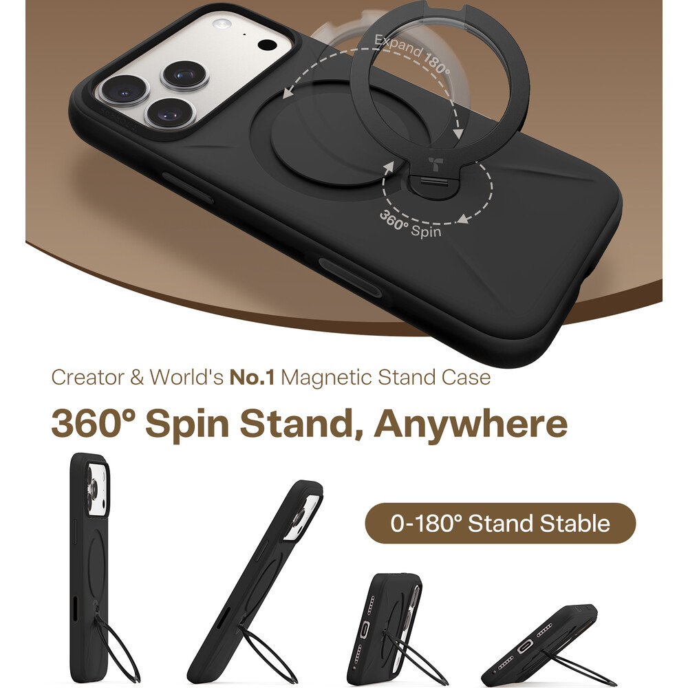 Torras-Ostand-Q3-Silicone-MagSafe-kryt-iPhone-17-Pro-Max-obsidian-black