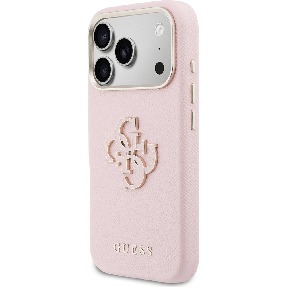 Guess-PU-Resin-Logo-kryt-iPhone-17-Pro-Max-ruzovy