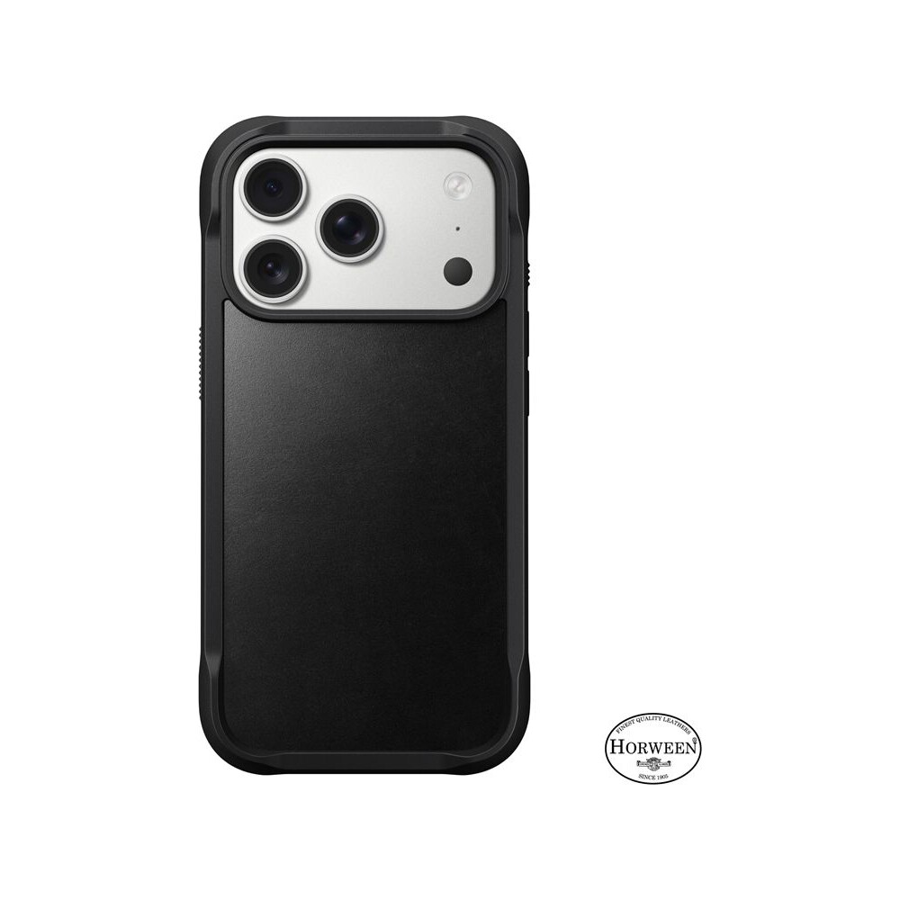Nomad-Rugged-Leather-Case-Horween-MagSafe-kozeny-kryt-iPhone-17-Pro-Black
