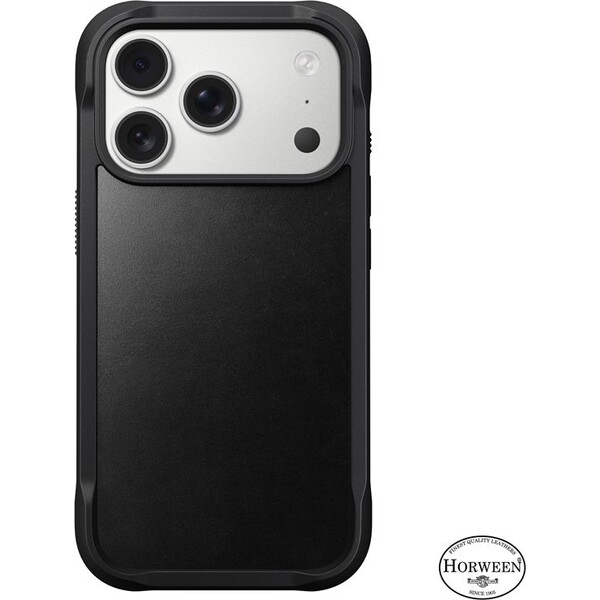 Nomad-Rugged-Leather-Case-Horween-MagSafe-kozeny-kryt-iPhone-17-Pro-Black