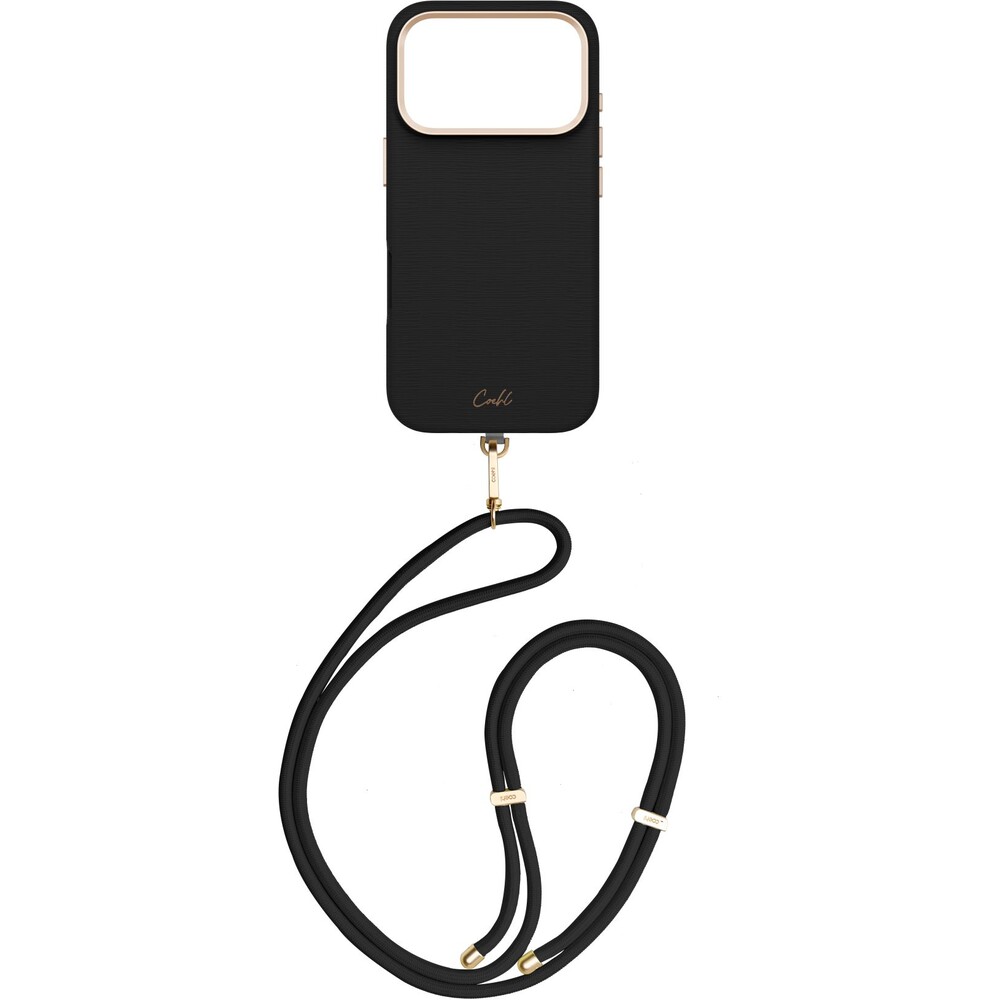 UNIQ-Coehl-Mirelle-MagSafe-kryt-s-poutkem-iPhone-17-Pro-Ebony