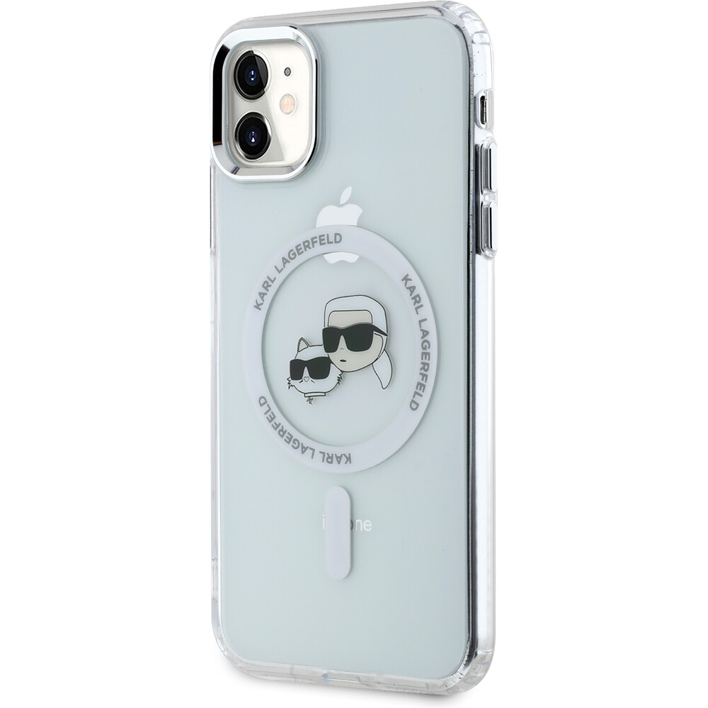 Karl-Lagerfeld-IML-K-CH-Heads-Metal-Frame-MagSafe-zadni-kryt-pro-iPhone-11-ciry