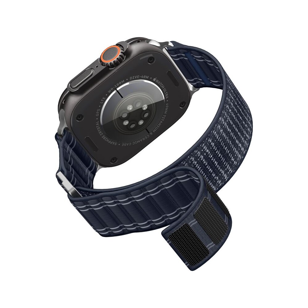 Spigen-Fabric-Band-reminek-hook-and-loop-Apple-Watch-49-46-45-44mm-namorne-modry