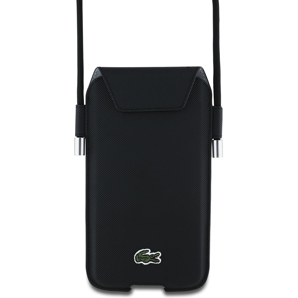 Lacoste-PVC-Iconic-Petit-Pique-pouzdro-na-telefon-XL-cerne