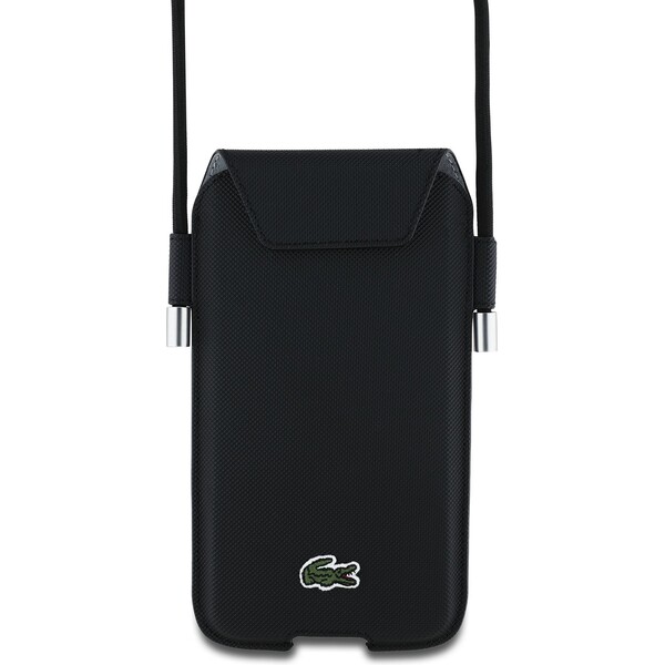 Lacoste-PVC-Iconic-Petit-Pique-pouzdro-na-telefon-XL-cerne