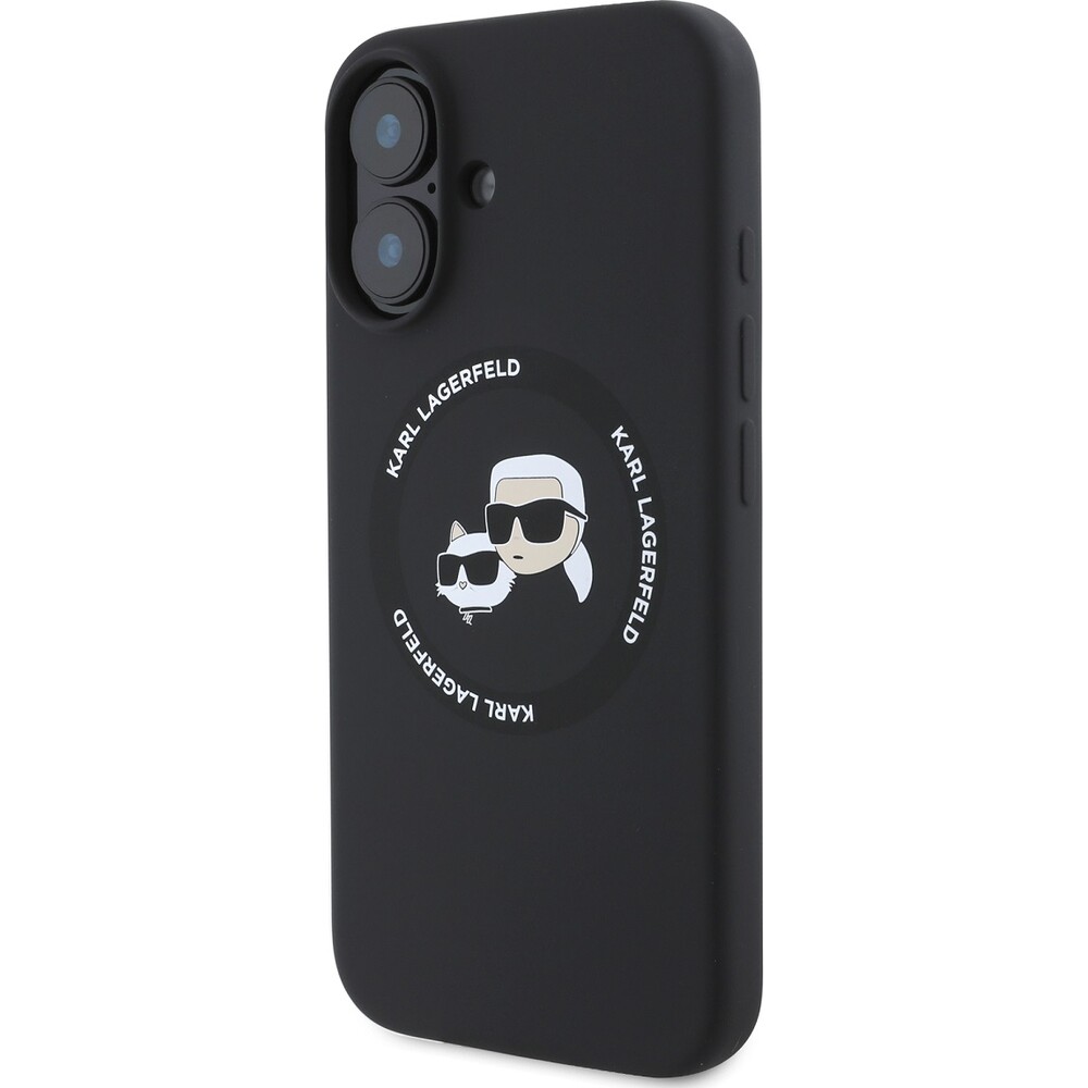 Karl-Lagerfeld-Liquid-Silicone-K-CH-Heads-MagSafe-kryt-pro-iPhone-16-cerny