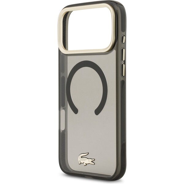 Lacoste-PC-TPU-Frosted-Finish-Gold-Logo-MagSafe-kryt-iPhone-17-Pro-Max-cerny