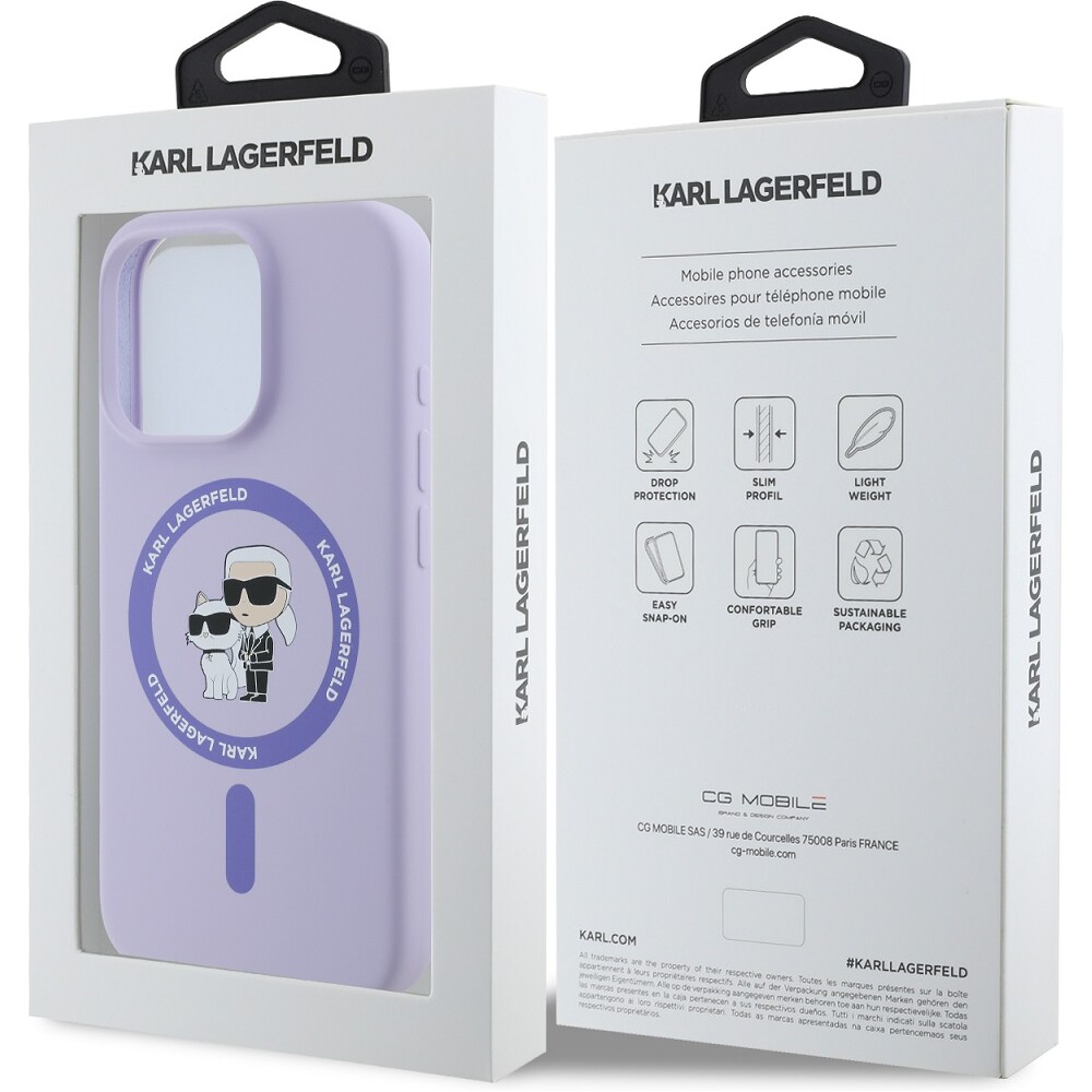 Karl-Lagerfeld-Liquid-Silicone-Karl-and-Choupette-MagSafe-kryt-iPhone-16-Pro-fialovy