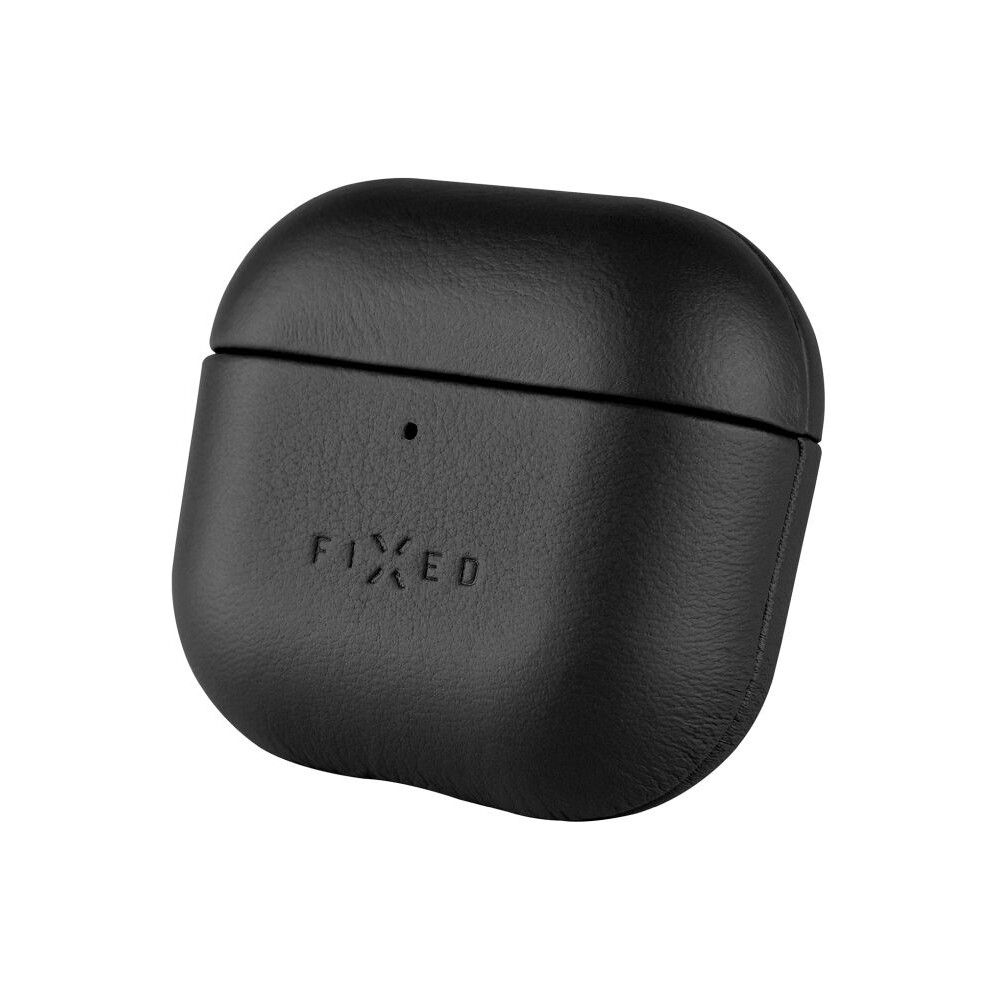 FIXED-PodsLeather-kozene-pouzdro-pro-Apple-AirPods-4-cerne
