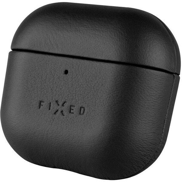 FIXED-PodsLeather-kozene-pouzdro-pro-Apple-AirPods-4-cerne