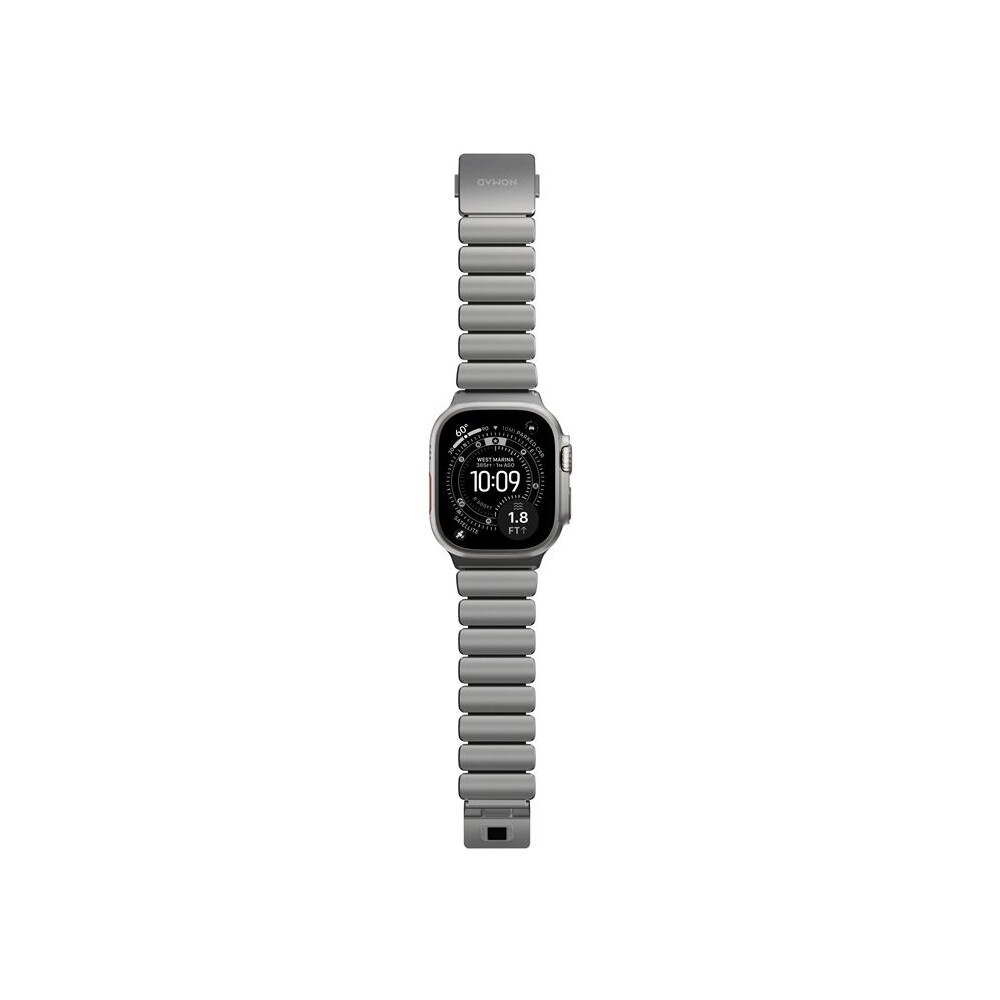 Nomad-Stratos-Band-FKM-reminek-Apple-Watch-45-46-49mm-Natural-Titanium-Black