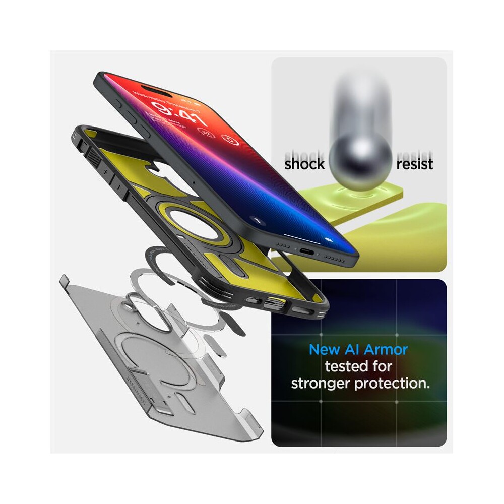 Spigen-Tough-Armor-MagSafe-kryt-iPhone-16-frost-black
