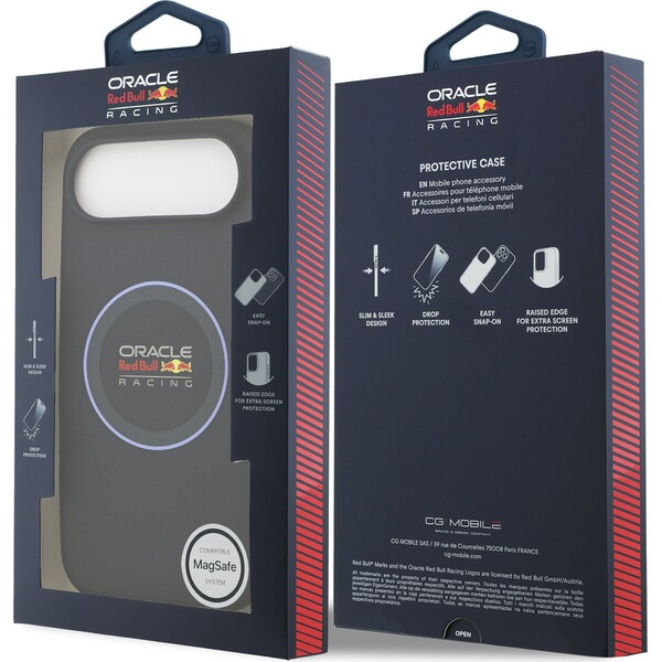 Oracle-Red-Bull-Racing-Silicone-Blue-Ring-MagSafe-kryt-iPhone-Air-modry