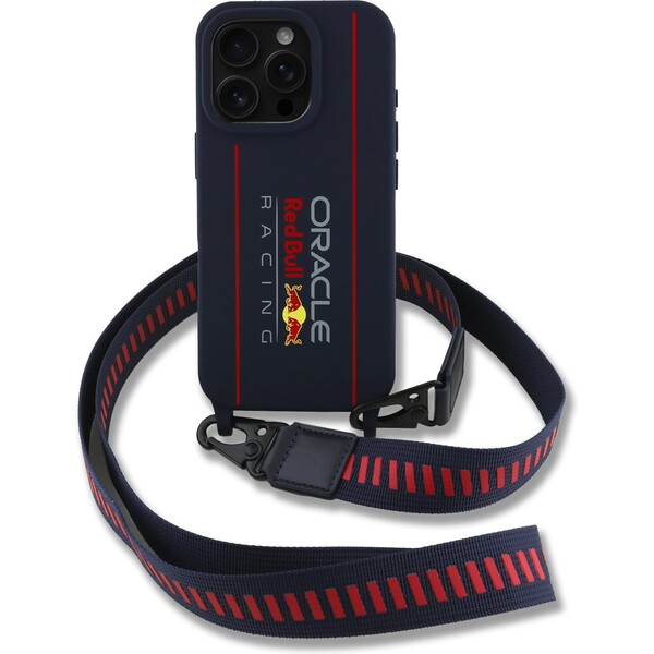 Oracle-Red-Bull-Racing-Silicone-Vertical-Logo-MagSafe-zadni-kryt-Crossbody-popruh-iPhone-16-Pro-Ma
