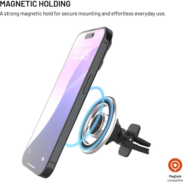 FIXED-MagMount-Vent-MagSafe-drzak-do-ventilace-stribrny