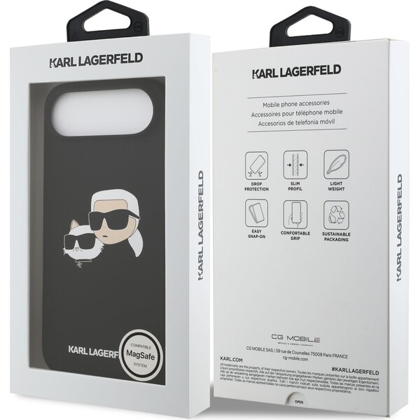 Karl-Lagerfeld-Liquid-Silicone-Double-Heads-MagSafe-kryt-iPhone-Air-cerny