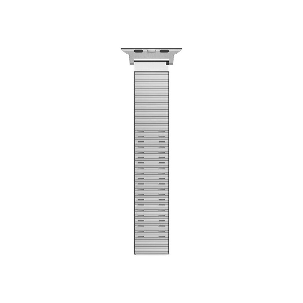 Spigen-Sleek-Link-reminek-Apple-Watch-49-46-45-44-42mm-stribrny