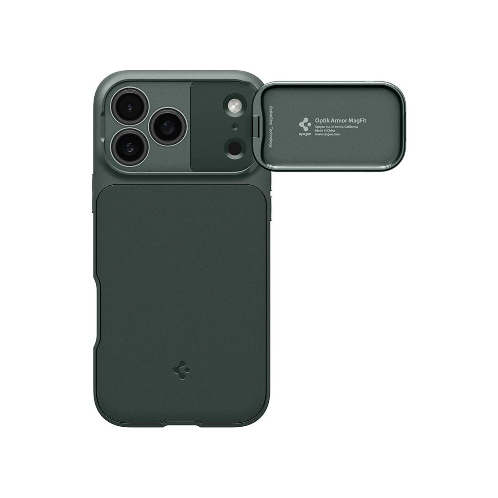 Spigen-Optik-Armor-MagSafe-kryt-iPhone-17-Pro-abyss-green