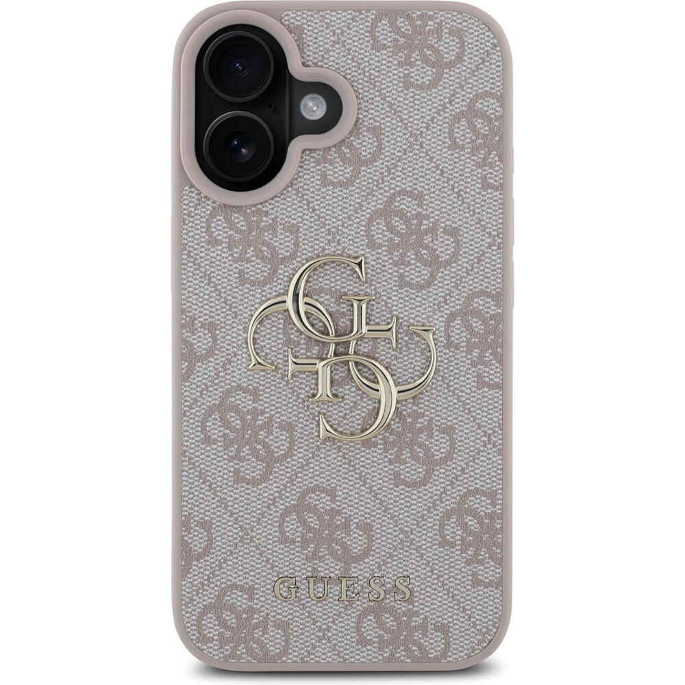 Guess-PU-4G-Metal-Logo-kryt-pro-iPhone-16-ruzovy
