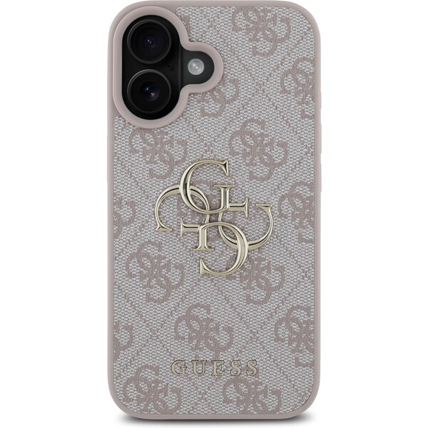 Guess-PU-4G-Metal-Logo-kryt-pro-iPhone-16-ruzovy
