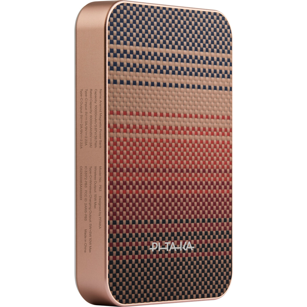 Pitaka-Powerbanka-15W-10000mAh-Qi2-MagSafe-Sunset