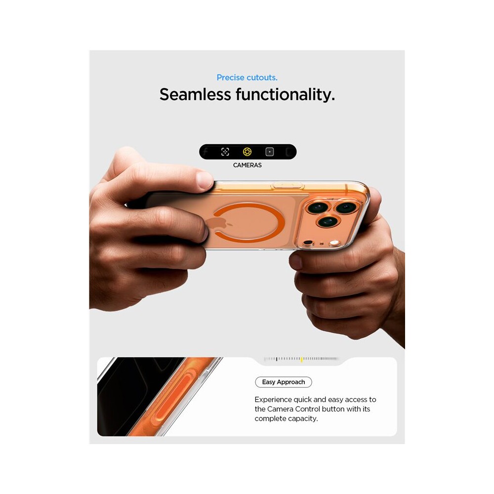 Spigen-Ultra-Hybrid-MagSafe-kryt-iPhone-17-Pro-clear-orange