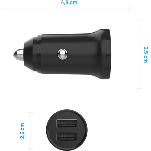 FIXED-autonabijecka-s-2xUSB-vystupem-15W-Smart-Rapid-Charge-cerna