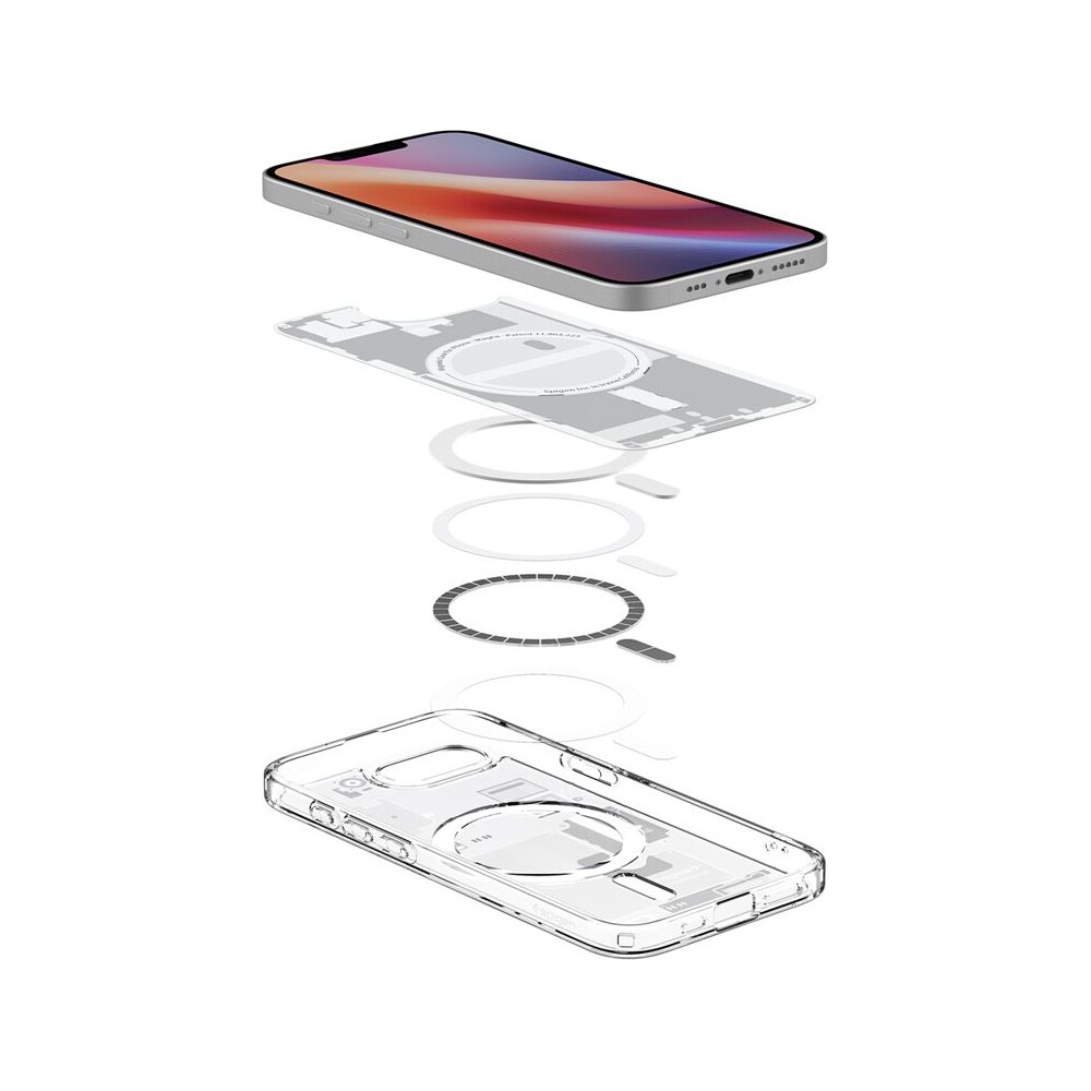 Spigen-Ultra-Hybrid-MagSafe-kryt-iPhone-17e-16e-zero-one-white