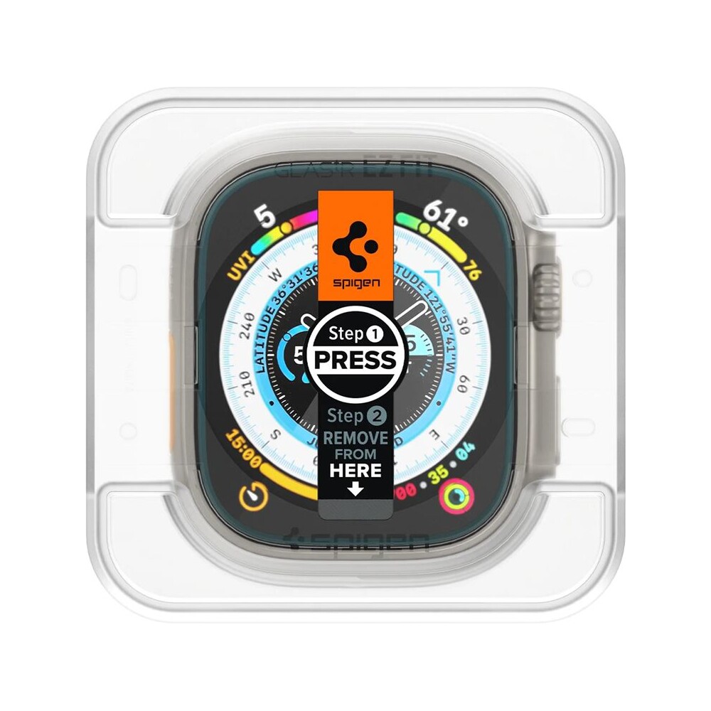 Spigen-Glass-EZ-Fit-2-Pack-sklo-Apple-Watch-Ultra-49mm-cire