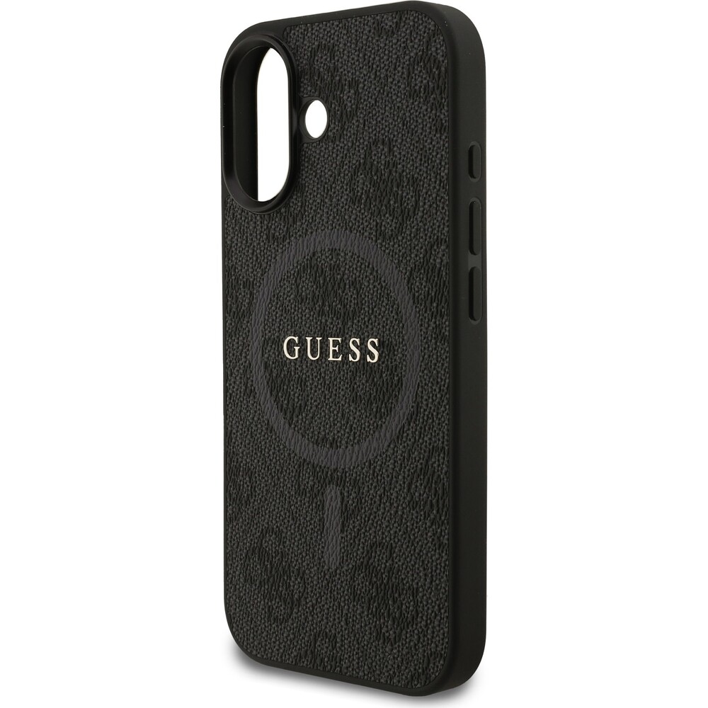 Guess-PU-Leather-4G-Colored-Ring-MagSafe-Zadni-Kryt-pro-iPhone-17-cerny