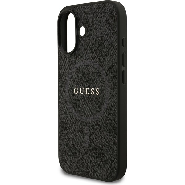 Guess-PU-Leather-4G-Colored-Ring-MagSafe-Zadni-Kryt-pro-iPhone-17-cerny