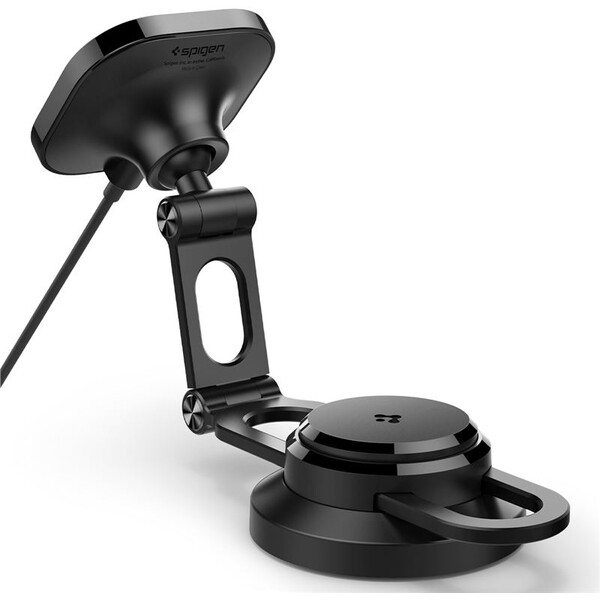 Spigen-OneTap-Pro-3-Wireless-Car-Charger-MagSafe-drzak-s-nabijenim-na-displej-Tesla
