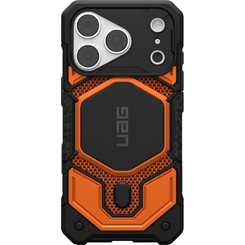 UAG-Monarch-Pro-MagSafe-Kevlar-kryt-iPhone-18-Pro-17-Pro-oranzovy