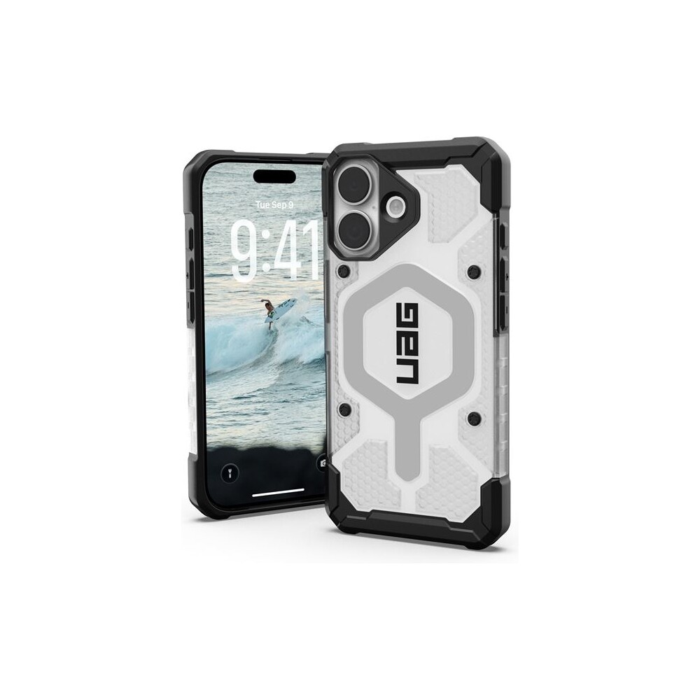 UAG-Pathfinder-Clear-Magsafe-kryt-iPhone-17-ciry-stribrny