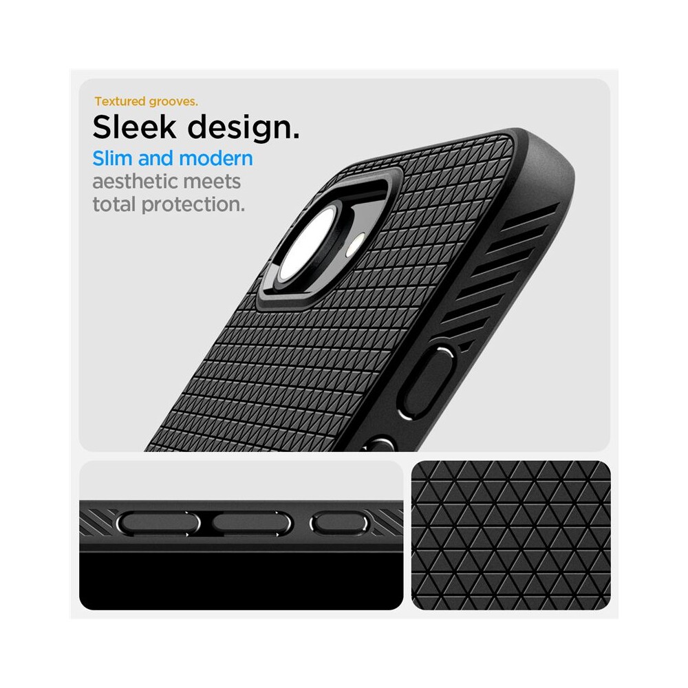 Spigen-Liquid-Air-MagSafe-kryt-iPhone-17e-16e-matne-cerny