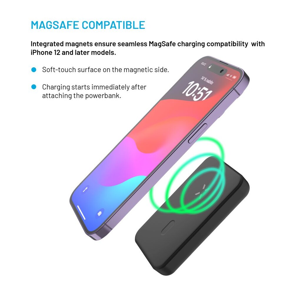 FIXED-MagZen-powerbanka-s-bezdratovym-nabijenim-a-Magsafe-6000-mAh-cerna