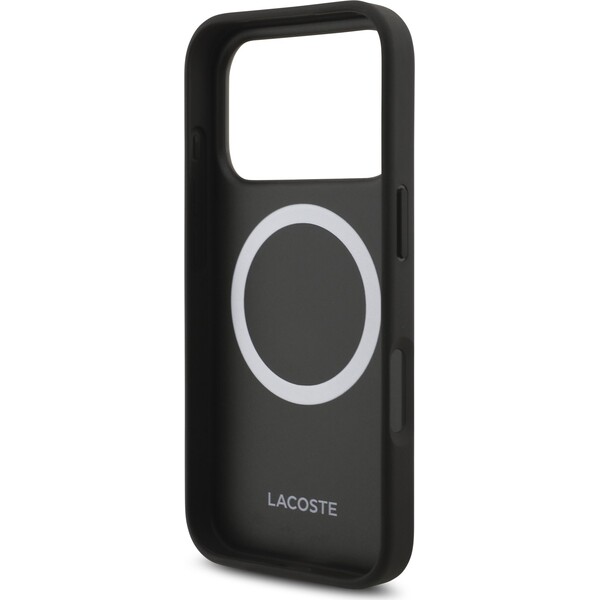 Lacoste-PU-Nomogramme-Gold-Logo-MagSafe-kryt-iPhone-17-Pro-cerny