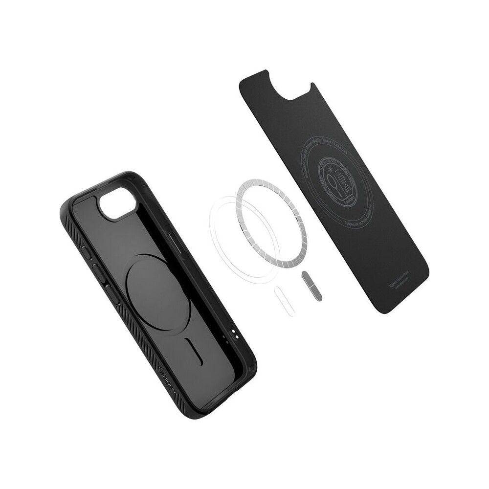 Spigen-Liquid-Air-MagSafe-kryt-iPhone-17e-16e-matne-cerny