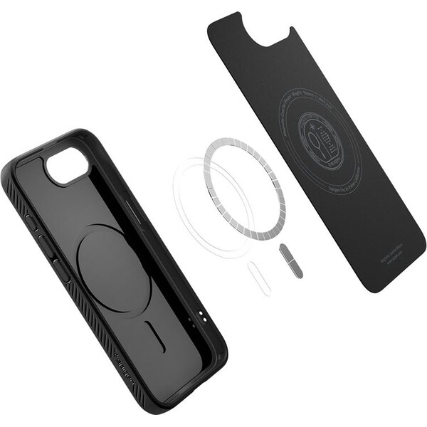 Spigen-Liquid-Air-MagSafe-kryt-iPhone-17e-16e-matne-cerny