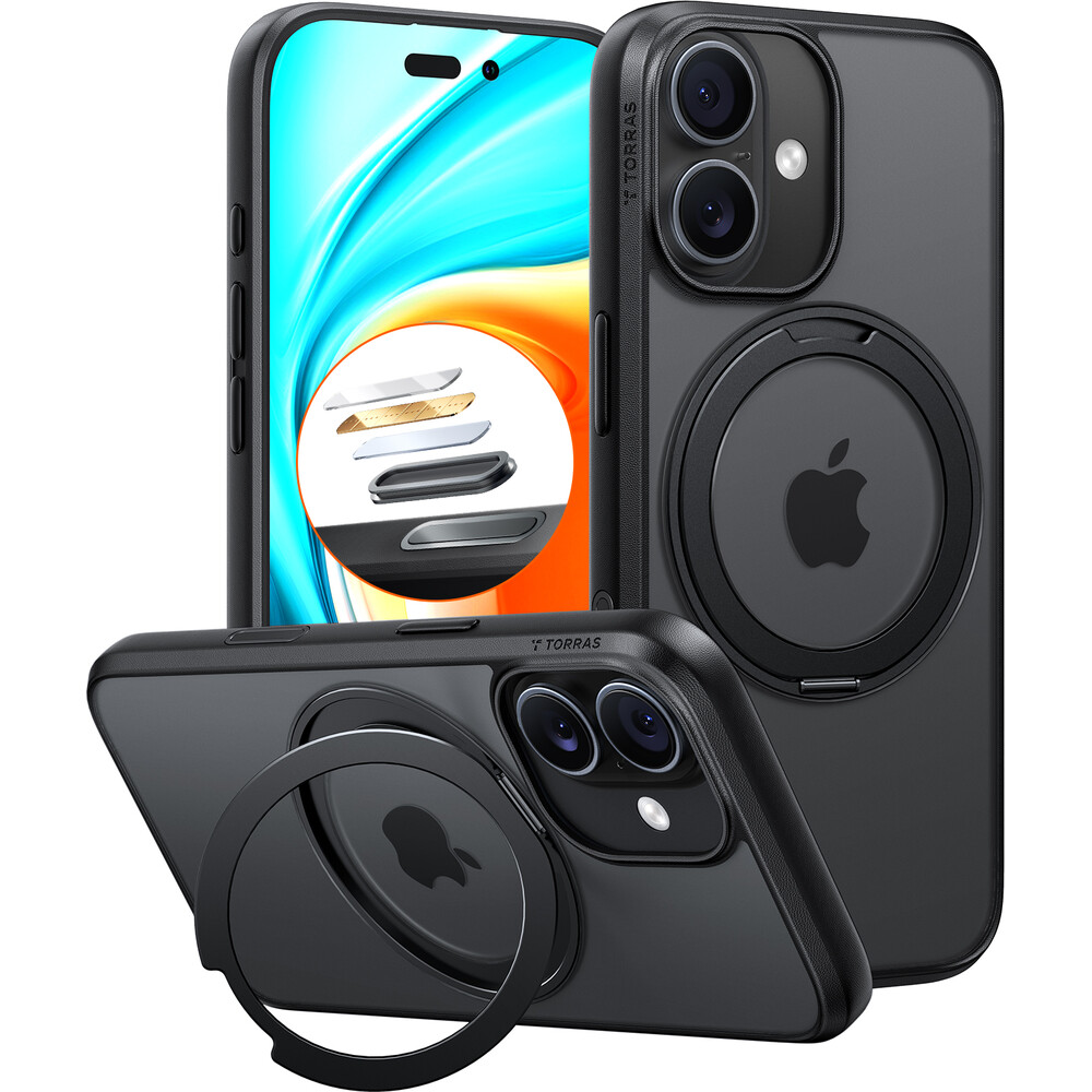Torras-Ostand-Pro-MagSafe-kryt-iPhone-17-black