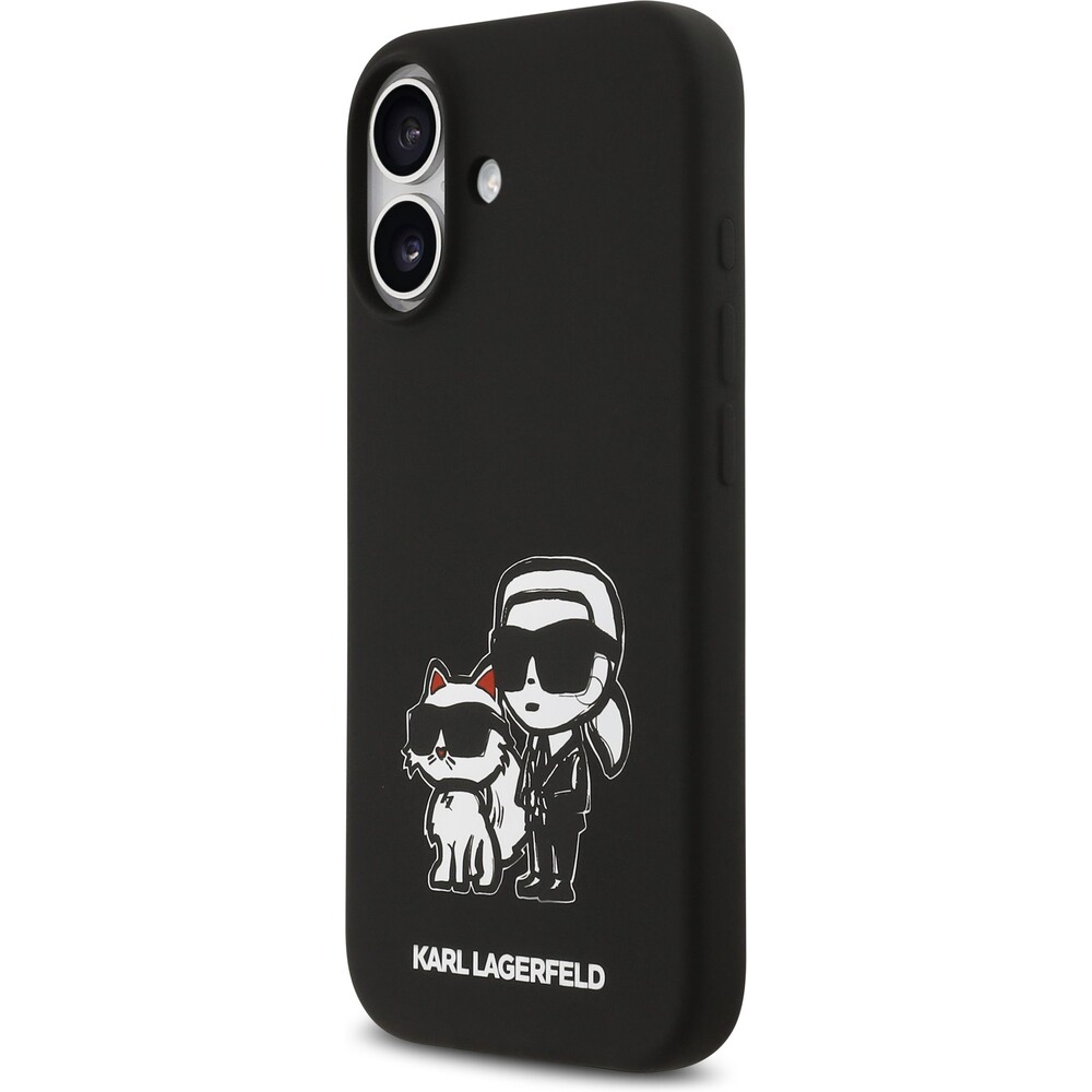 Karl-Lagerfeld-Liquid-Silicone-K-CH-Sketch-MagSafe-kryt-iPhone-17-cerny