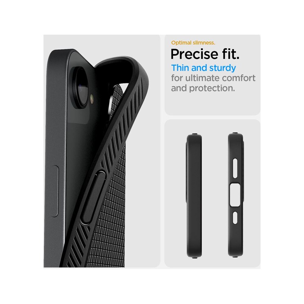 Spigen-Liquid-Air-kryt-iPhone-17e-16e-matne-cerny