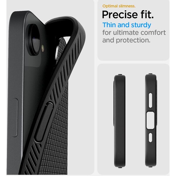 Spigen-Liquid-Air-kryt-iPhone-17e-16e-matne-cerny