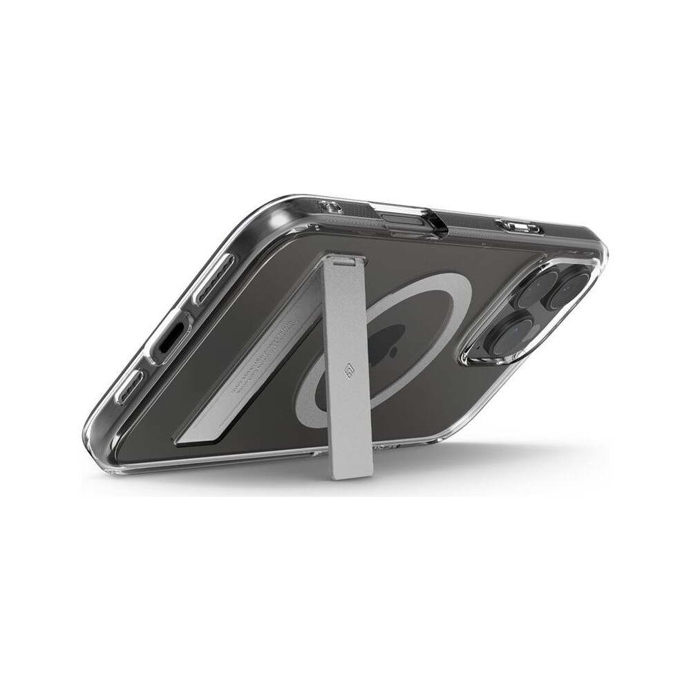 Spigen-Caseology-Capella-MagSafe-Kickstand-kryt-iPhone-16-Pro-clear-gray