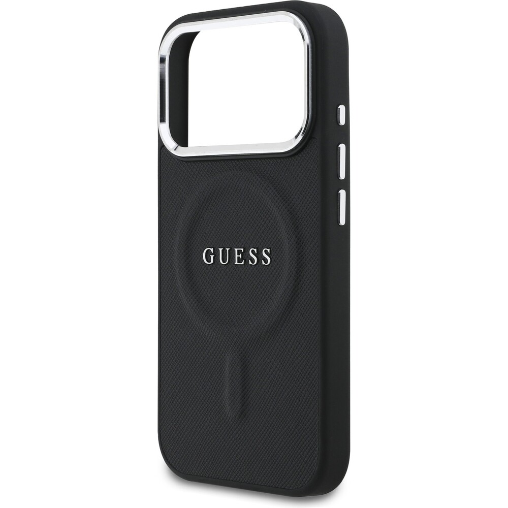 Guess-PU-Saffiano-MagSafe-kryt-iPhone-17-Pro-cerny