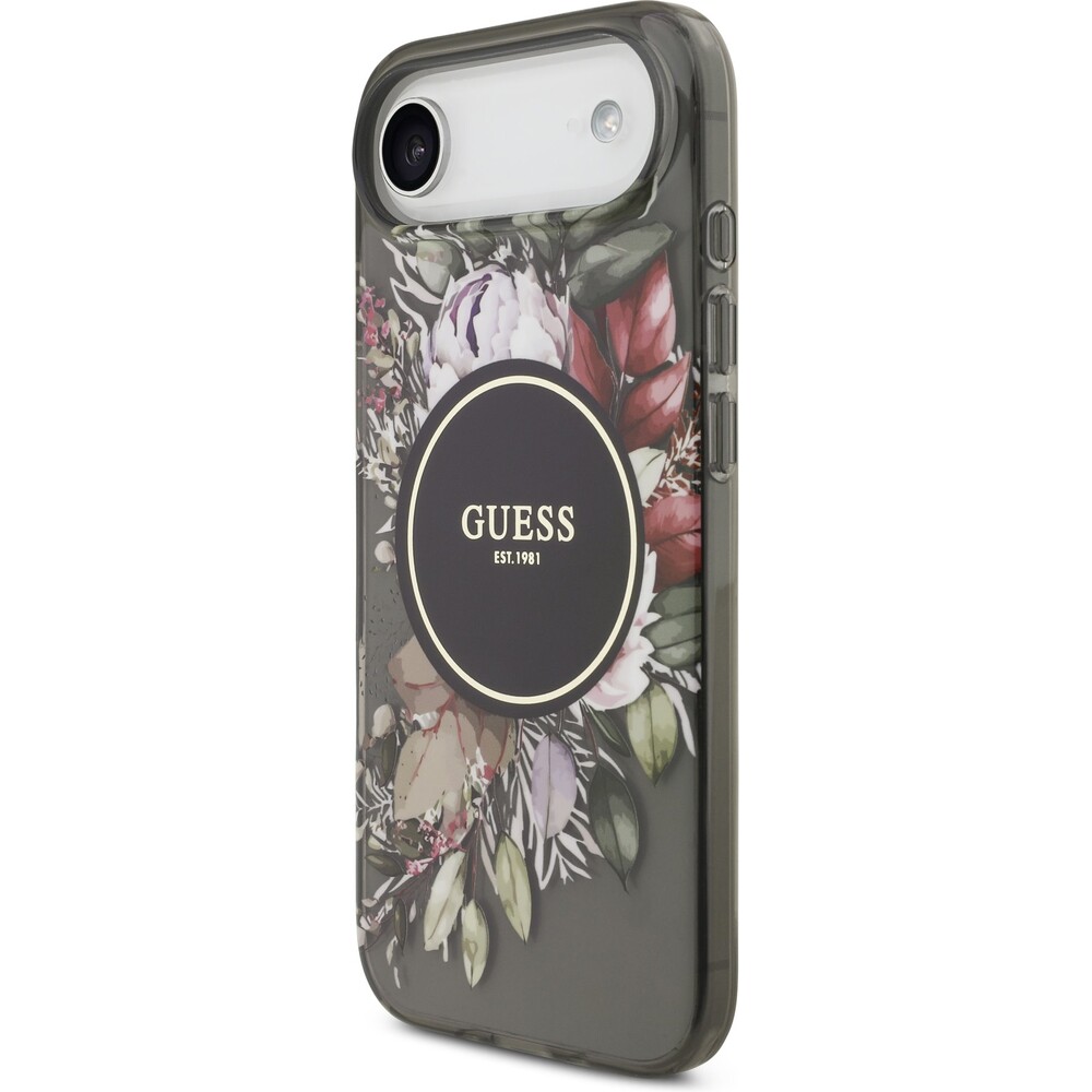 Guess-IML-Flowers-Strap-MagSafe-kryt-iPhone-Air-cerny